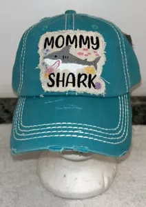 Kbethos Mommy Shark Strapback türkis abgenutzter Hut neu - Bild 1 von 9