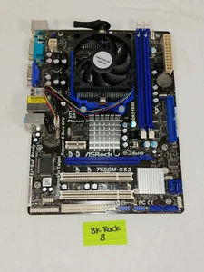 ASRock 760GM-GS3 , Socket AM3 , Micro ATX AMD Motherboard - Picture 1 of 4