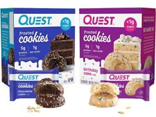 Quest Nutrition Frosted Cookies - Birthday Cake Chocolate Cake Flavors Frosted C