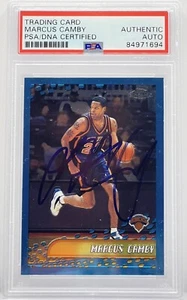 Marcus Camby Signed Auto 2001-02 Topps Chrome Card New York Knicks PSA/DNA Slab - Picture 1 of 2