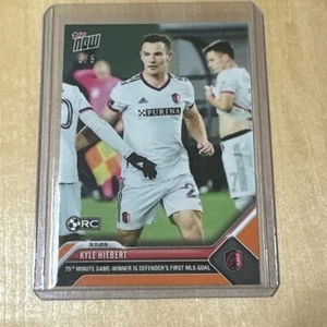 2023 Topps Now MLS 29 KYLE HIEBERT ST LOUIS CITY FC ROOKIE RC ORANGE 5/5 - Picture 1 of 2