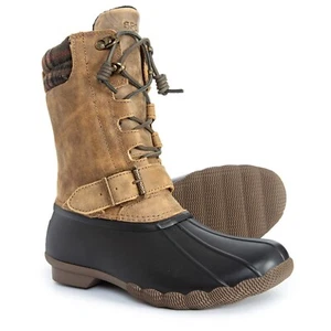 NIB Sperry Saltwater Misty or Wedge Reeve Waterproof Leather Winter Boots, 8 M - Picture 1 of 15