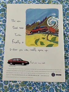 Pubblicità Vintage 1996 Saab 900 Turbo Stampa - Foto 1 di 7