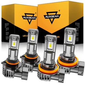 AUXBEAM LED Headlight Bulbs Kit High Low Beam for 2015-2019 Chevy Suburban Tahoe - Picture 1 of 15