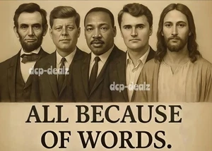 C528 Charlie Kirk Memorial imán de refrigerador, foto, calcomanía, póster, letrero de metal - Imagen 1 de 1