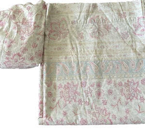 Juego de sábanas ajustables planas completas Ralph Lauren Amelia 2 piezas florales cachemira 100 % algodón - Imagen 1 de 4