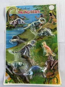 Prehistoric Monsters Dinosaur Plastic Toy China New In Package Vintage - Picture 1 of 7