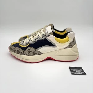 Size 11.5 G (12 US) - Gucci Rhyton  ' Beige, Yellow, Pink Bottom ' | GOOD! - Picture 1 of 20