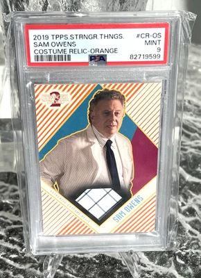 2019 Topps Stranger Things TV Series Costume Relic Card #29/99 Sam Owens PSA 9 - Image 1 of 2