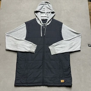 Chaqueta de golf Travis Mathew Scavenger para hombre 2XL negra gris acolchada acolchada con capucha - Imagen 1 de 14