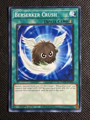 YuGiOh! - Berserker Crush HAC1-EN169 Common 1st Edition Near Mint - Image 1 of 2