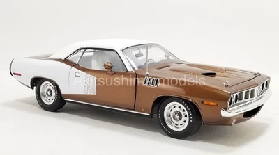 Acme GMP A1806134VT 1/18 1971 Plymouth Cuda Vinyl Top Tahiti Noce Metallico - Immagine 1 di 4