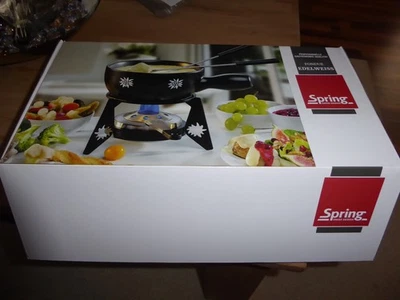 Spring Edelweiss Fondue-Garnitur "Mini" schwarz 15 ? cm Neu! für 2 Personen - Bild 1 von 4