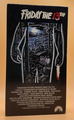 Friday the 13th VHS 1980, 1994 Horror Yellow Barcode - Image 1 of 4