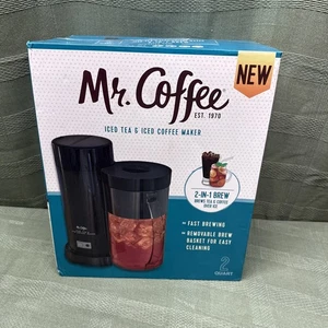 Mr. Coffee TM1 2 Qt Iced Tea & Iced Coffee Maker Black NEW Sealed 2017 Fast Ship - Picture 1 of 17