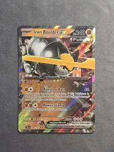 Iron Boulder ex 099/162 Doble Raro S&V: Fuerzas Temporales Pokémon Juego de Cartas Coleccionables Casi Nuevo  - Imagen 1 de 2