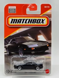 2025 Matchbox Black 1984 TOYOTA MR2 Lights Up Right Hand Drive Variant - Picture 1 of 8