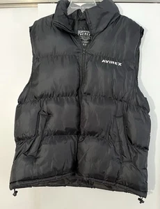 Avirex Mens BLACK Puffer Vest - Size XL - Picture 1 of 3