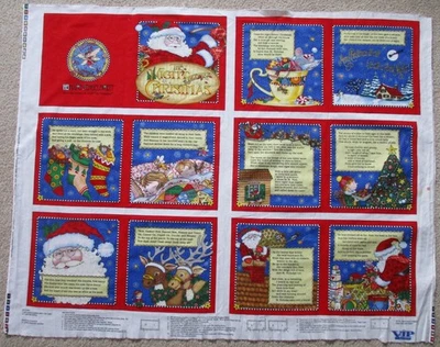 2004 Mary Engelbreit «Ночь перед Рождеством» мягкая книга ткани панели VIPCranston - Изображение 1 из 4