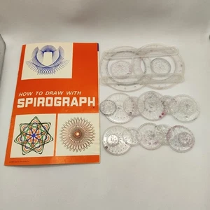 Vintage 1967 Kenner Spirograph Replacement Discs and Pieces with Instructions - Picture 1 of 10