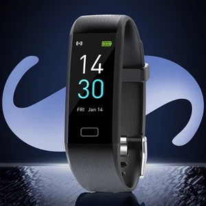 Blood Pressure Fitness Heart Rate Meter Step Temperature Smart Watch - Zdjęcie 1 z 13