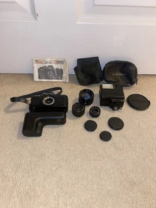 Pentax Auto 110 Camera - 18mm, 24mm, 50mm Lenses - Picture 1 of 7