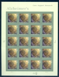 US 4358 Alzheimer's Care, Support, Research, Complete Sheet/20, Mint NH - Picture 1 of 1