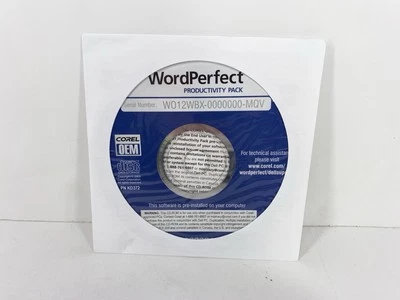 Corel Word Perfect Productivity Pack CD NEW SEALED Reinstallation Disk Dell - Image 1 of 2