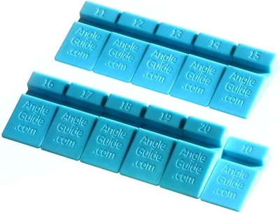 Cuñas angulares AGM para afilar cuchillos de 10 a 20 grados, azul Foto 1 de 4