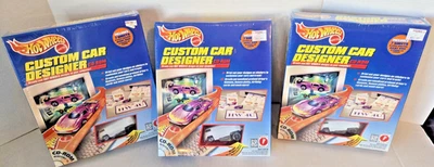 HOT WHEELS 1997 CUSTOM CAR DESIGNER & CD ROM WINDOWS 95 LOT OF 3 VW DRAG BUS KK - Image 1 of 4