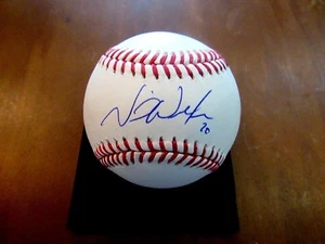 NEIL WALKER 2014 SS MARLINS YANKEES PIRATES SIGNED AUTO OML BASEBALL TRISTAR GEM - Picture 1 of 3