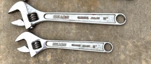 WERKZEUG - Sears 8" & 10" verstellbarer Schraubenschlüssel geschmiedeter legierter Stahl Posten 2 - Bild 1 von 1