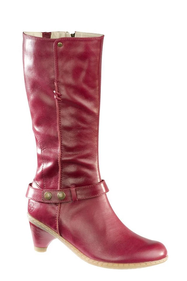 Dr Martens sin Cordones Botas Jenna Medio Calf Rojo Palatino 12300601 Doc - Imagen 1 de 1