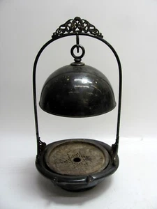Antique Butter Dish With Lid By Meriden International Quadruple Silver Plated - Picture 1 of 7