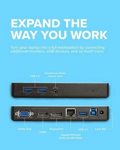 VisionTek VT1000 Dual Display USB 3.0 Docking Station Model: 091147 OPEN BOX - Picture 1 of 12