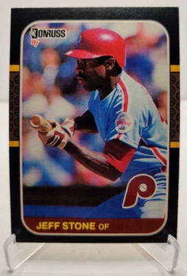 1987 DONRUSS #309 JEFF STONE Philadelphia Phillies baseball card - Image 1 of 2