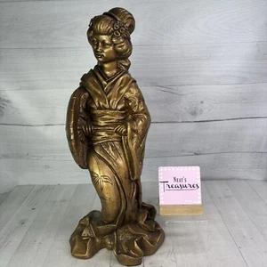 Vintage Universal Statuary Corp 1969 JAPANESE GEISHA GIRL 22" T Figurine Statue - Picture 1 of 24