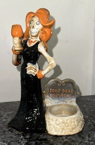 Yankee Candle Boney Bunch Drop Dead Gorgeous Candle Holder Votive 2014 Halloween - Picture 1 of 7