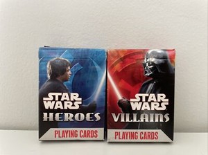 Star Wars Heroes And Villains Playing Cards 2 Decks 2007 -Heroes Pack Sealed