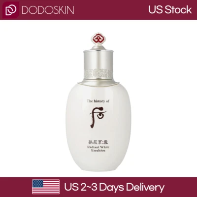 US SELLER The History of Whoo GongjinHyang Seol  Radiant White Emulsion 110ml - Image 1 of 4