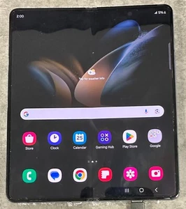 AS-IS Samsung Galaxy Z Fold4 Dual SM-F936U - 256GB - Grigio Verde Danneggiato - Foto 1 di 3