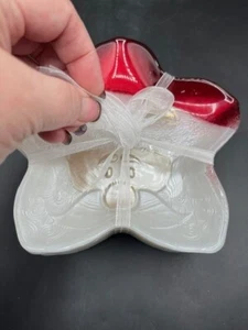 AKCAM Handmade Turkish Glass Art Christmas Star Dishes Set of 4 - Made in Turkey - Picture 1 of 8