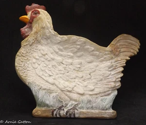 Vintage Ceramic White Chicken Ashtray for Tobacciana Collectors - Picture 1 of 10