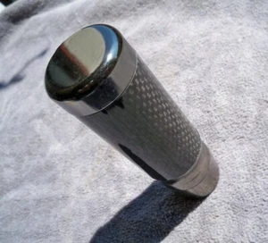 Accord Civic Cavalier Golf Manual Stick Shift Carbon Fiber Gunmetal Shift Knob - Picture 1 of 12