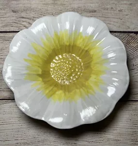Ciotola piatto ciotola in gres porcellanato ceramica margherita a forma di fiore Louisville giallo bianco - Foto 1 di 8