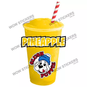 Ice cream van sticker Pineapple Slush drink catering unit trailer decals - Picture 1 of 1
