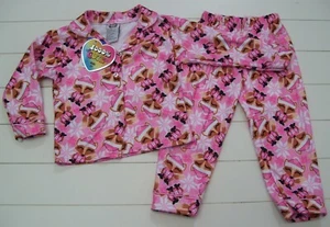 Girls 1000% Cute 2 Pc Pink Snow Fox Soft Long Sleeve Shirt Pants Pajamas Sz 2T - Picture 1 of 5