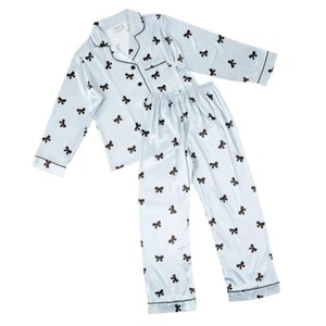Full Length Pajama Set - Bows - Picture 1 of 7