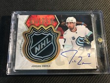 2021-22 Jordan Eberle USA-JE Ultimate Shield # 1/1 ! Ultimate Collection Kraken