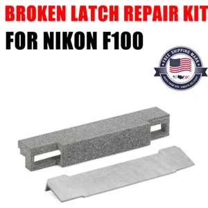 Para Nikon F100 Película SLR Película Trasera Pestillo Puerta Pestillo Roto Kit de Reparación de Metal Rep - Imagen 1 de 9